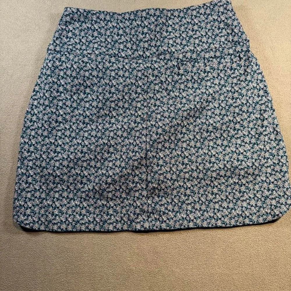 Walter Hagen Performance Sculpt Pull On Skort Navy Floral Golf Tennis Womens S